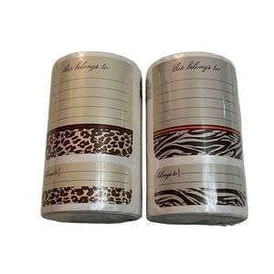 Animal Print Adhesive Labels